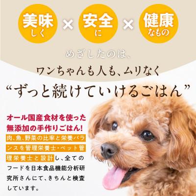 ふるさと納税 久留米市 ペットフード 無添加ドッグフード・ブルズごはんCUBEタイプ(馬・豚・鹿・鶏・魚)各1袋×300gの画像