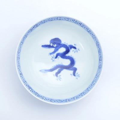 ふるさと納税 有田町 有田焼 まるぶん 究極のラーメン鉢 龍紋ペア(レンゲ付)A55-57(有田町)の画像