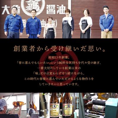 ふるさと納税 江津市 大亀醤油 濃口うす塩醤油 1L×2本(2セット)の画像