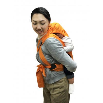 ふるさと納税 小美玉市 EVACKiDS 避難くん 避難用1人抱きひも式キャリー オレンジの画像