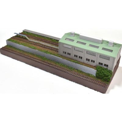 ふるさと納税 南箕輪村 Nゲージ 鉄道模型ジオラマ展示台40×15cm ひな壇