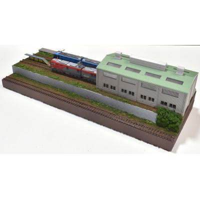 ふるさと納税 南箕輪村 Nゲージ 鉄道模型ジオラマ展示台40×15cm ひな壇