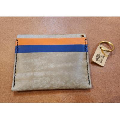 ふるさと納税 松江市 スリムウォレット×小泉八雲チャーム(小泉八雲夫婦正面)(松江市)