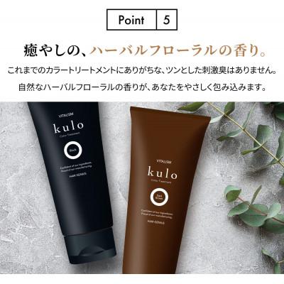 ふるさと納税 精華町 VITALISM バイタリズム カラートリートメント kulo 3本セット (ブラック)の画像