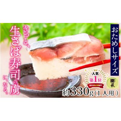 ふるさと納税 福井市 贅沢すぎる!おためしサイズ 生さば寿司 1本