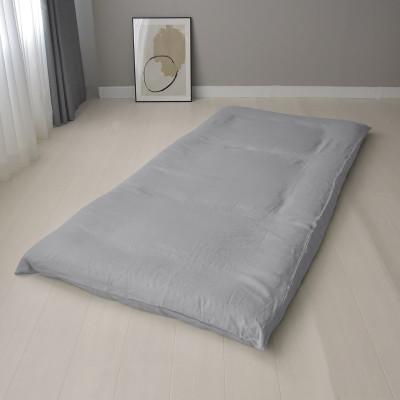 ふるさと納税 浜松市 日本製 敷き布団カバー シングル 綿 麻 リネン&amp;コットン リーナブレンド ミストグレー