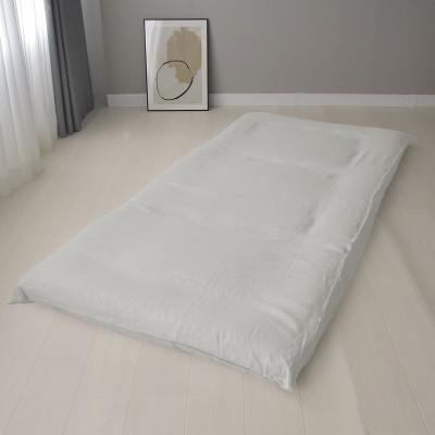 ふるさと納税 浜松市 日本製 敷き布団カバー ダブル 綿 麻 リネン&amp;コットン リーナブレンド ブライトホワイト