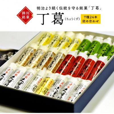 ふるさと納税 掛川市 桂花園 銘菓 ・丁葛 7色 計24本 くず湯