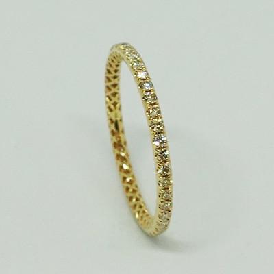 ふるさと納税 南アルプス市 ラボグロウンダイヤモンド フルエタニティリング K18[9号]