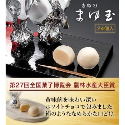 ふるさと納税 筑西市 きぬのまゆ玉 24個 (絹白)