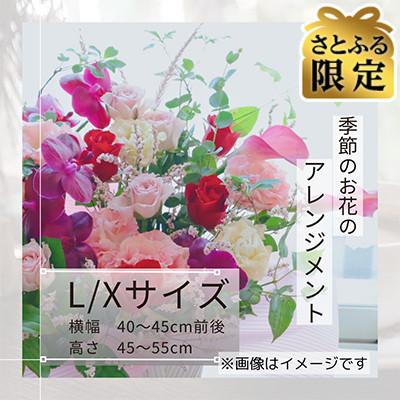ふるさと納税 筑西市 [さとふる限定][敬老の日]アレンジメント*L/Xサイズ〜花瓶不要!そのまま飾れるフラワーアレンジ