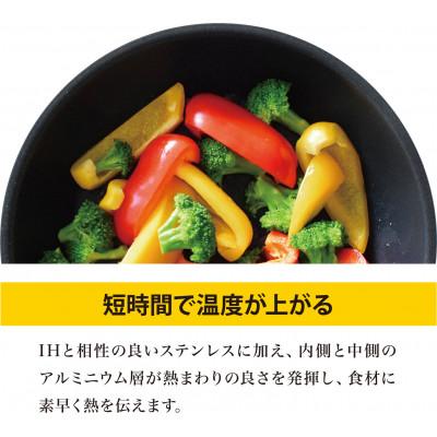 ふるさと納税 新潟県 クワトロプラスIH ディープフライパン 24cmの画像