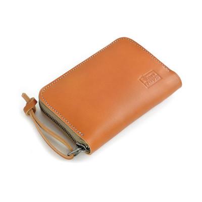 ふるさと納税 松茂町 VanNuys ミドルサイズのオールインワン ラウンドファスナーウォレット(キャメル)