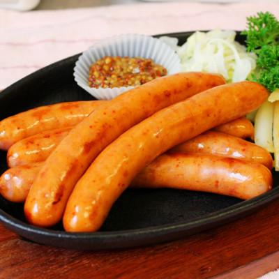 ふるさと納税 菊池市 特選荒挽きロングポークウインナーとピリ辛ロングポークウインナー 詰め合わせ 計約2kg [福留ハム]