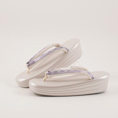 ふるさと納税 小川町 ソフトフィット草履[花緒紫]Lサイズ