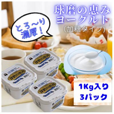 ふるさと納税 錦町 球磨の恵みヨーグルト(加糖) 3kgセット、ほんのり甘いタイプ(錦町)
