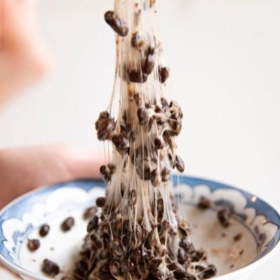 ふるさと納税 菊池市 冨田さんの黒千石納豆 計500g(100g×5個)無添加【自然派きくち村】_1