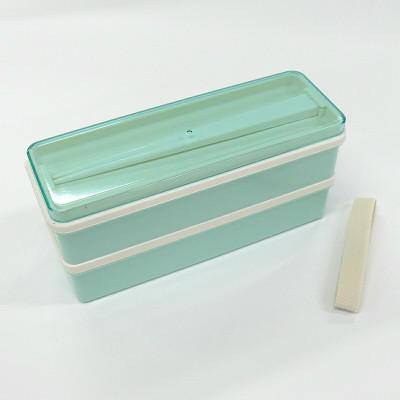 ふるさと納税 奈良市 栄養バランス弁当箱 900ml パウダーパステルグリーン 7-209 SSLW9B 536403