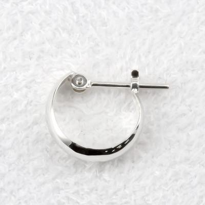 プラチナ フープピアス 片耳用 約1.5cm ふるさと納税 昭和町 プラチナ フープピアス 片耳 小さめ pt900