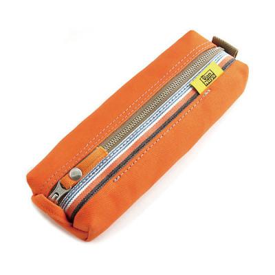 ふるさと納税 松茂町 VanNuys ファスナーペンケース/ボックスタイプ(8号帆布製:オレンジ)