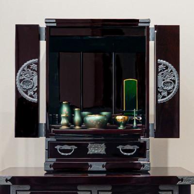 ふるさと納税 利府町 仙台箪笥 仙台仏壇18号 木地呂漆調ウレタン仕上げ