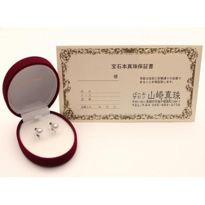 ふるさと納税 長崎市 アコヤ真珠イヤリング7.0-7.5mm【K14WG】_2