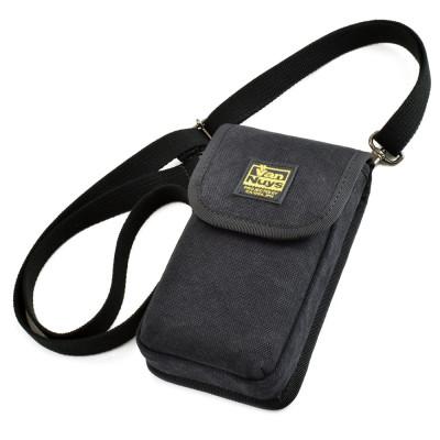 ふるさと納税 松茂町 VanNuys スマホが2台入るスマホショルダー [2WAYショルダーベルト付属] (ブラック)