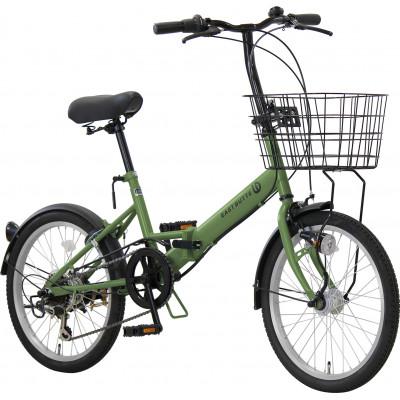ふるさと納税 四日市市 オリタタミ自転車6段変速 LEDオートライト 20型