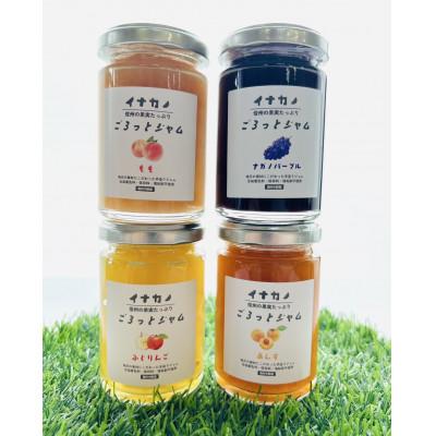 ふるさと納税 中野市 長野県果実を使った イナカノ ごろっとジャム 140g×おすすめ4本セット[A]