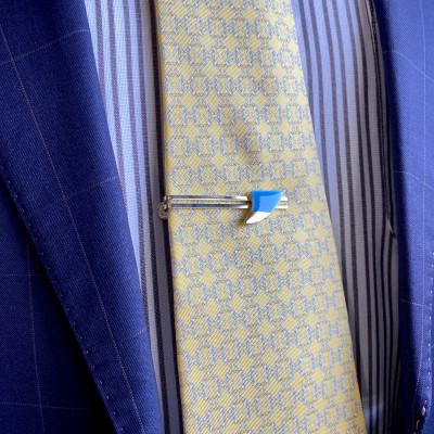 ふるさと納税 茅ヶ崎市 ArtOpus. ネクタイピン フィン ブルー 湘南