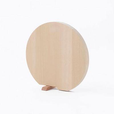 ふるさと納税 名張市 青森ひばの丸まな板 スタンド付き S