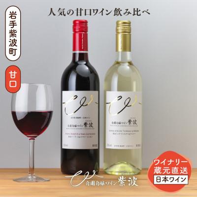 ふるさと納税 紫波町 [自園自醸ワイン紫波]甘口ワイン赤・白 計2本セット
