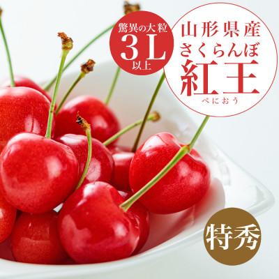 3L やまがた紅王 山形県産 さくらんぼ 700g 厳選さくらんぼやまがた