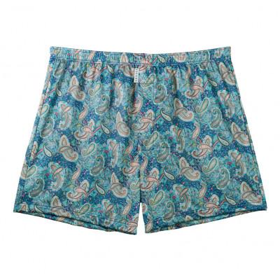 ふるさと納税 豊岡市 ショートトランクス(Blue paisley・L1枚) ZIVANE メンズ下着