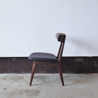 ふるさと納税 小野市 ダイニングチェア 01 ウォールナット グレー