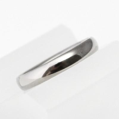 ふるさと納税 弥彦村 純チタン甲丸リング(幅3mm)9号_2