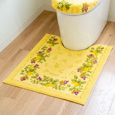 ふるさと納税 海南市 プロヴァンス シエル ロングトイレマット 約75×63cm イエロー 抗菌防臭 大判