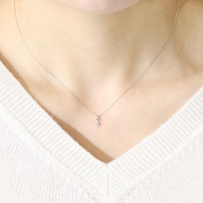 ふるさと納税 甲斐市 プラチナ 0.15ct 2石ダイヤモンドペンダント【BQ-183】の画像