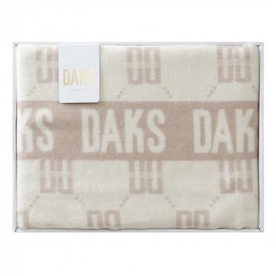 ふるさと納税 泉大津市 【日本一の毛布の町】DAKS DD Argyle ウール毛布(毛羽部分) シングル ギフト箱入りの画像