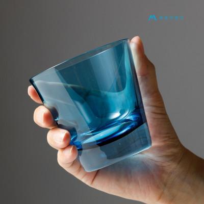 ふるさと納税 小樽市 【藤巻百貨店】深川硝子工芸クリスタルグラス「GOKAN」フジマキブルー(ROCK)_1