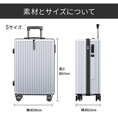 ふるさと納税 さいたま市 スーツケース Sサイズ【シルバー】機内持ち込み可の画像