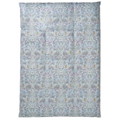 ふるさと納税 泉大津市 SM46150フォンテーヌ 羽毛布団 ブルー シングルサイズ