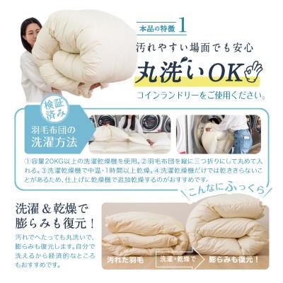 ふるさと納税 柳川市 鳥毛布団 セミダブルロング (ピンク色) エクセルゴールドラベルダウン85%