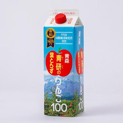 ふるさと納税 青森県 葉とらずりんごジュース 1000g×20本入りの画像