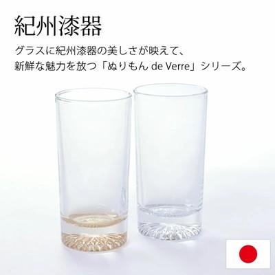 ふるさと納税 海南市 紀州塗り 【ぬりもん de Verre】 タンブラーグラス 単品 ゴールド 225mlの画像