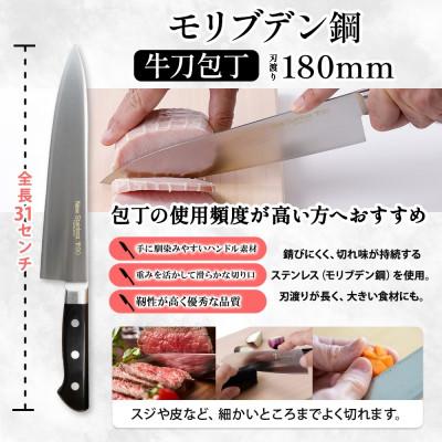 ふるさと納税 美濃市 T80シリーズ 包丁 2本セット 牛刀180mm ペティナイフ120mm 竹内刃物製作所 岐阜県の画像