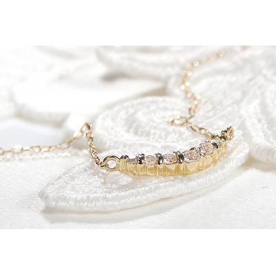ふるさと納税 昭和町 【0.12ct】K18YG グラデーション ダイヤモンド ネックレス CSN00201-18Yの画像