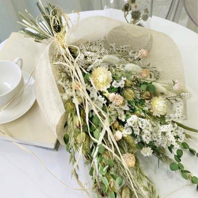 ふるさと納税 茅野市 信州八ヶ岳の麓から贈るドライフラワースワッグ M(グリーン)の画像