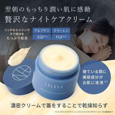 ふるさと納税 入間市 【12個セット】エイジングケア リッチクリーム(1年分)[LULUNA]ルルーナの画像