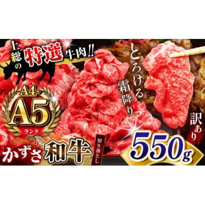 ふるさと納税 君津市 [訳あり]★ A4 A5ランク ★国産 牛肉「かずさ和牛」切り落とし肉 550g(275g×2)